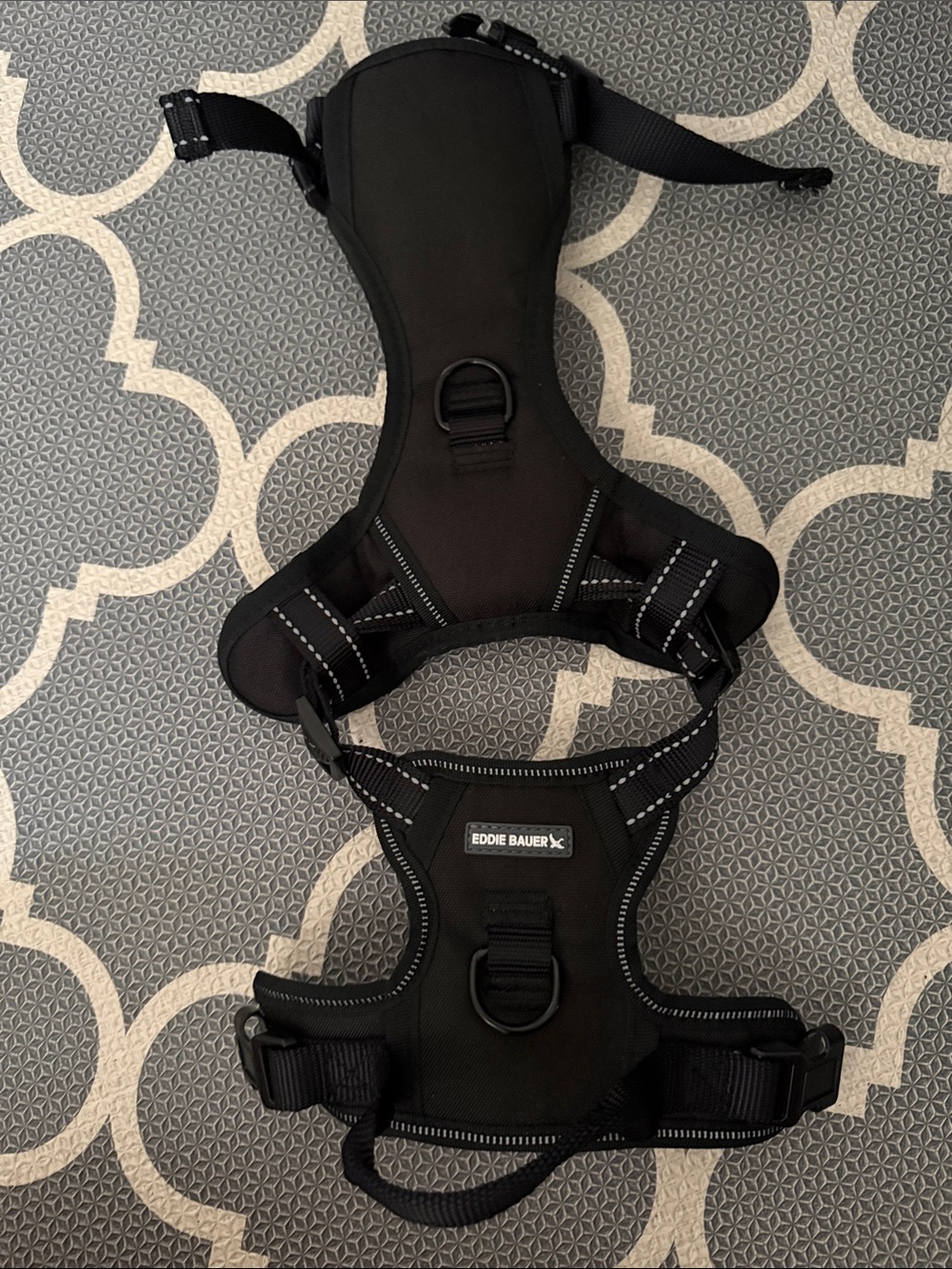 Eddie Bauer Black Padded Reflective Dog Harness - Small